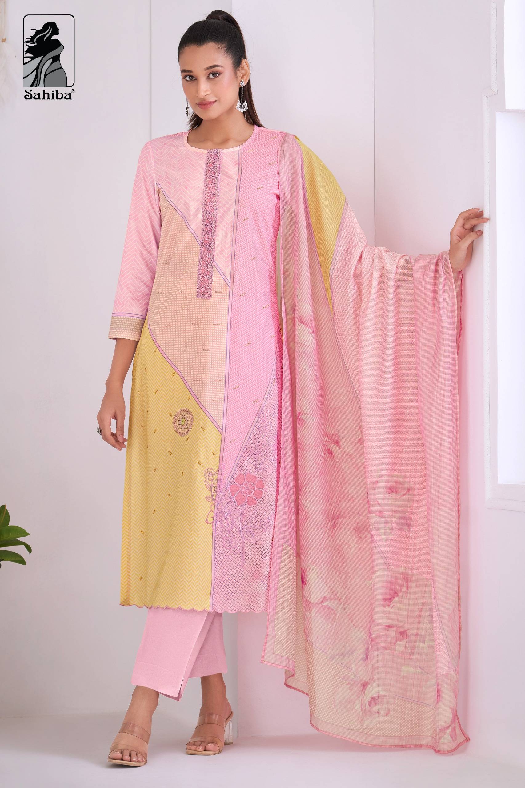 Divisa By Sahiba fabrics Beautiful Festive Suits Colorful Stylish Fancy Casual Wear & Ethnic Wear pure cotton lawn Dresses At Wholesale Price